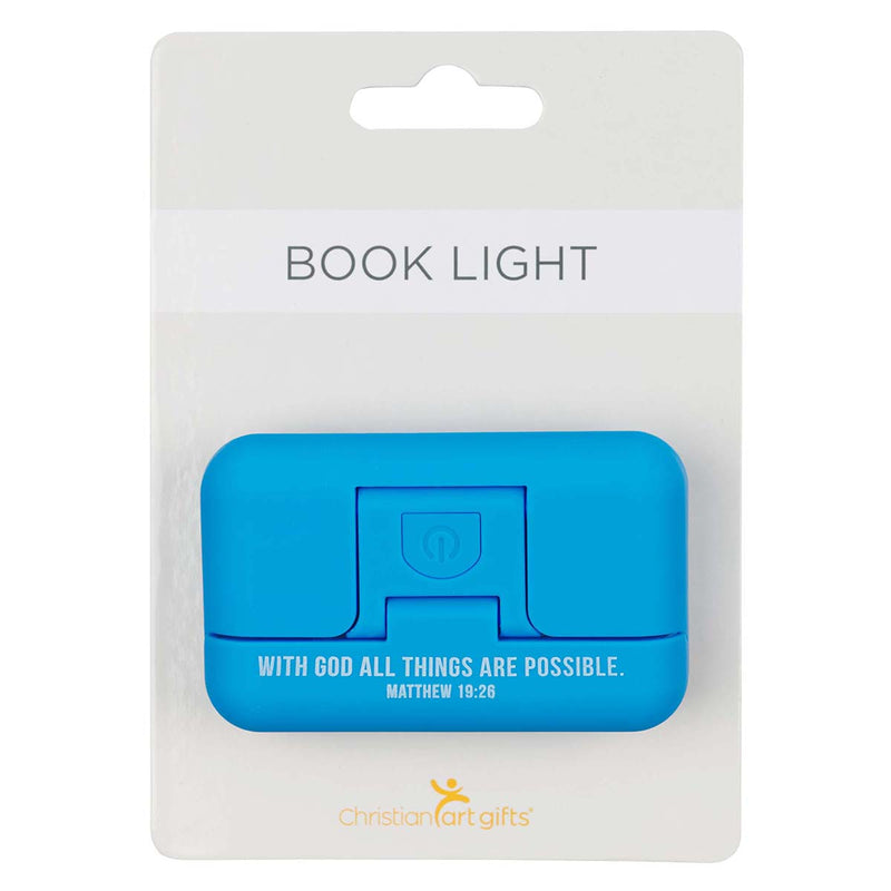 With God All Things Are Possible Blue Book Light